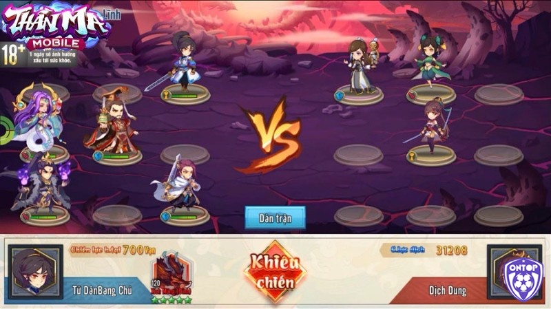 game thẻ tướng online xây đội hình chiến thuật